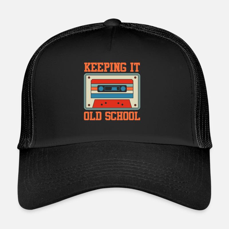 Garder les cassettes du lecteur de cassettes old school Casquette trucker 