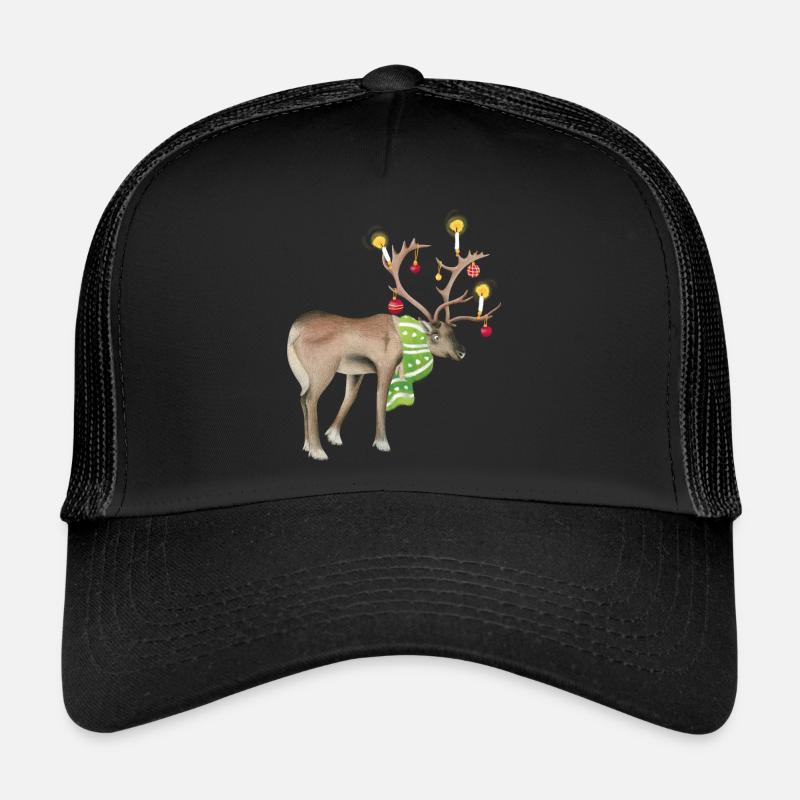 Renne - Casquette trucker  - noir/noir
