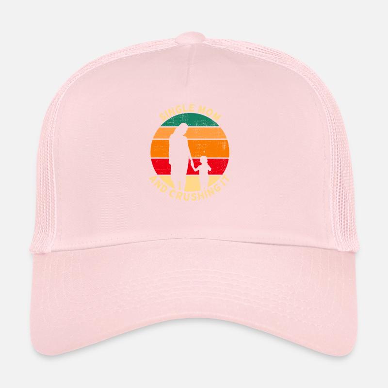Maman célibataire et l’écraser Casquette trucker 