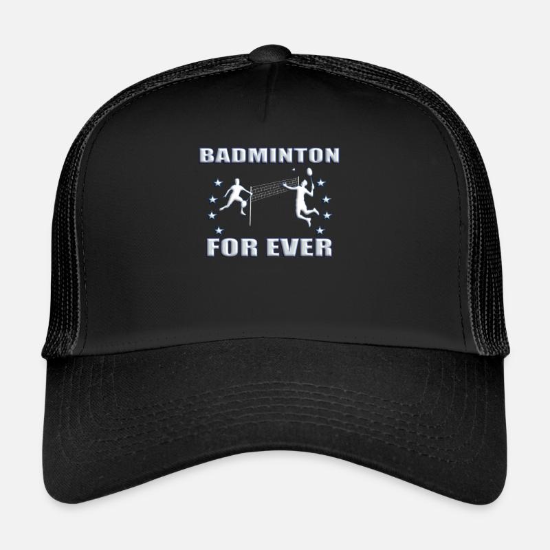 Badminton Geschenkidee Sport Design Trucker Cap
