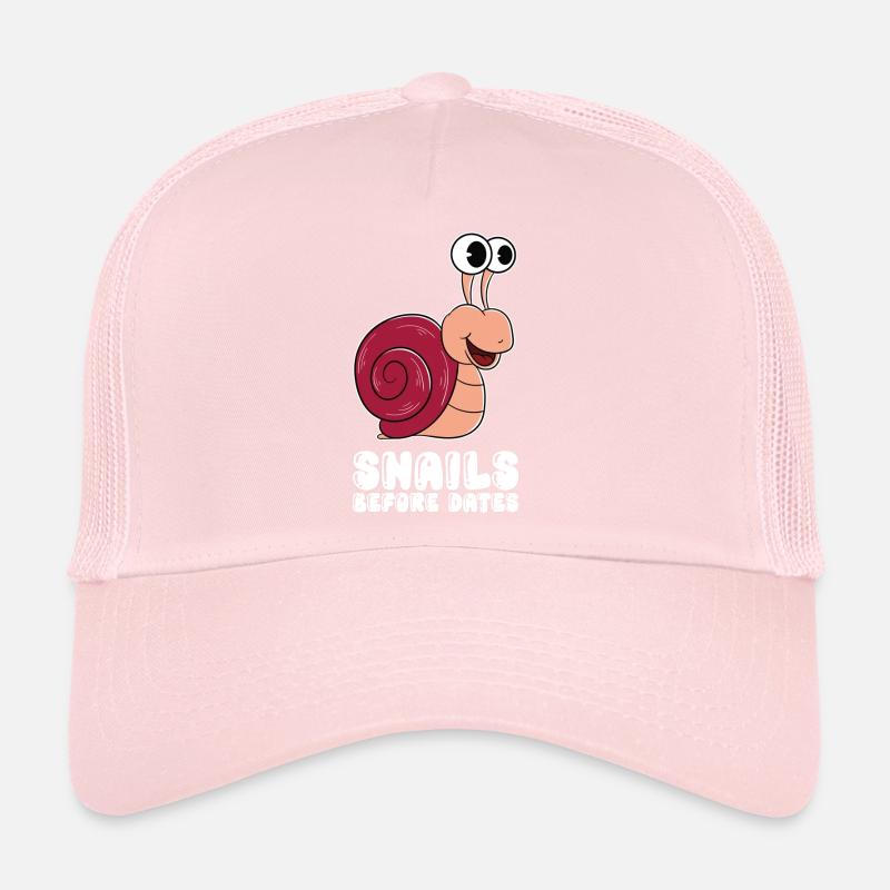 Snails before dates Trucker Cap