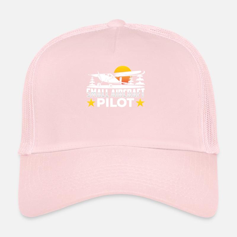 Pilot Eines Leichtflugzeugs Jet Kleinflugzeug Trucker Cap