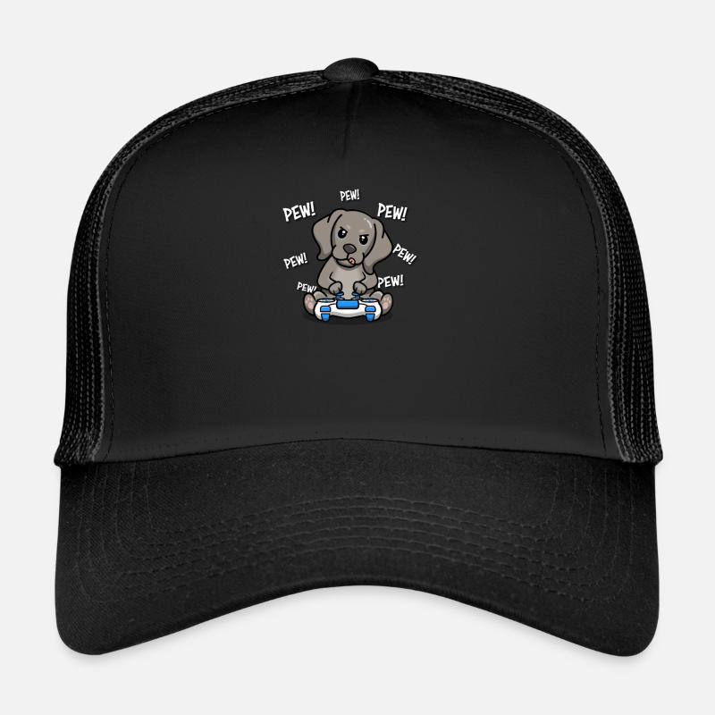 Weimaraner - Trucker Cap - Schwarz/Schwarz