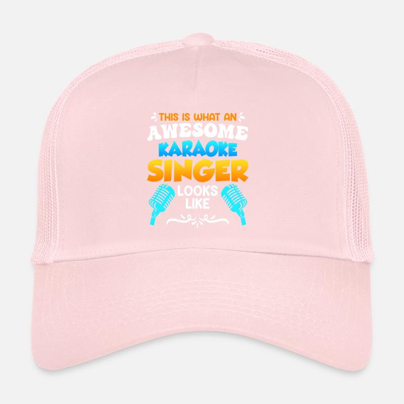This is what a karaoke singer looks like singing from karaoke Trucker Cap