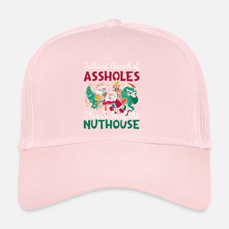 Ce côté de The Nuthouse Punny Christmas Casquette trucker 