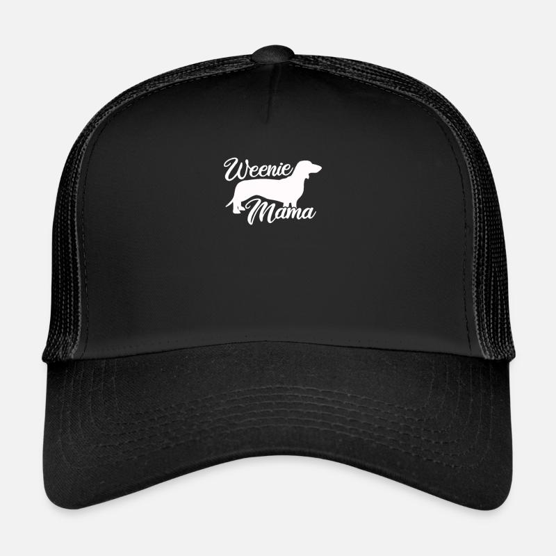 Dackel Mama - Trucker Cap - Schwarz/Schwarz