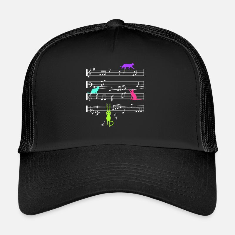 Notes de musique des fans de Katzenjammer Katzen Casquette trucker 