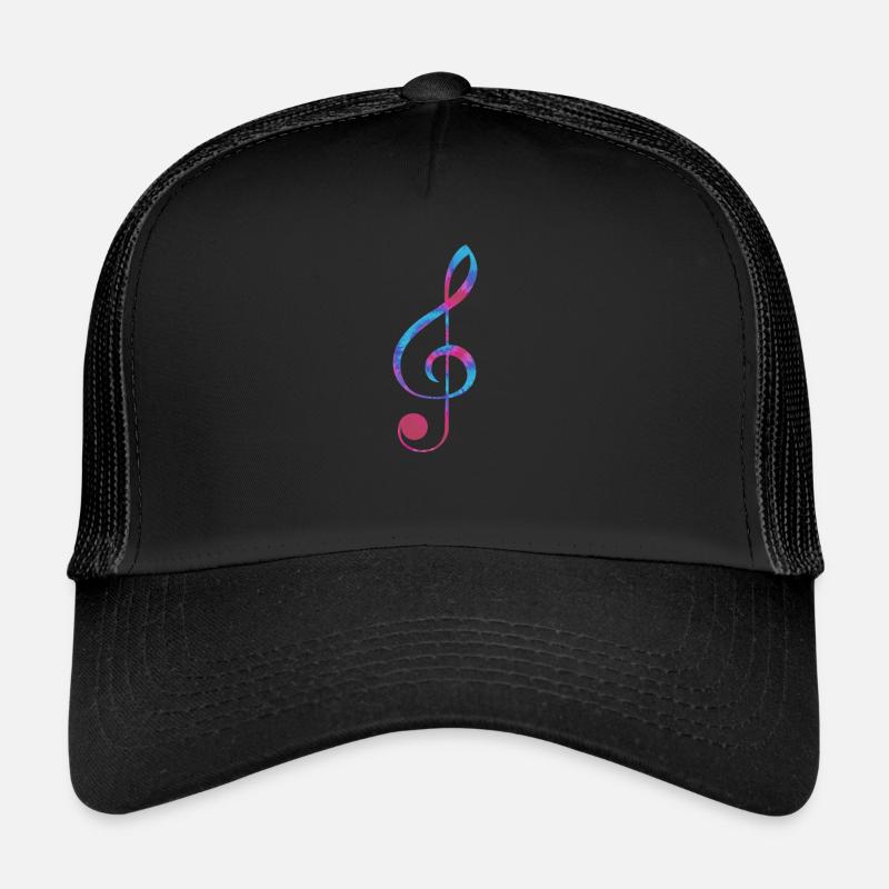 clef j'aime les notes de musique Casquette trucker 