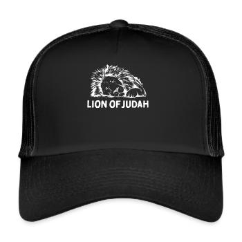 Lion of Judah Lion Judah Jesus God Church Christians - Trucker Cap - black/black - Front