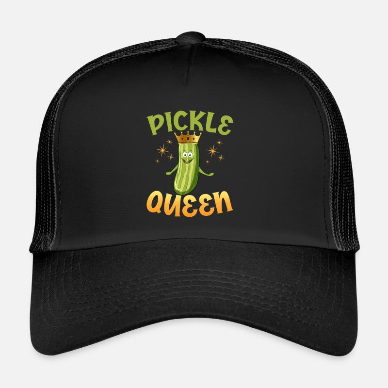 Cornichon Queen Cornichons Concombre - Casquette trucker  - noir/noir