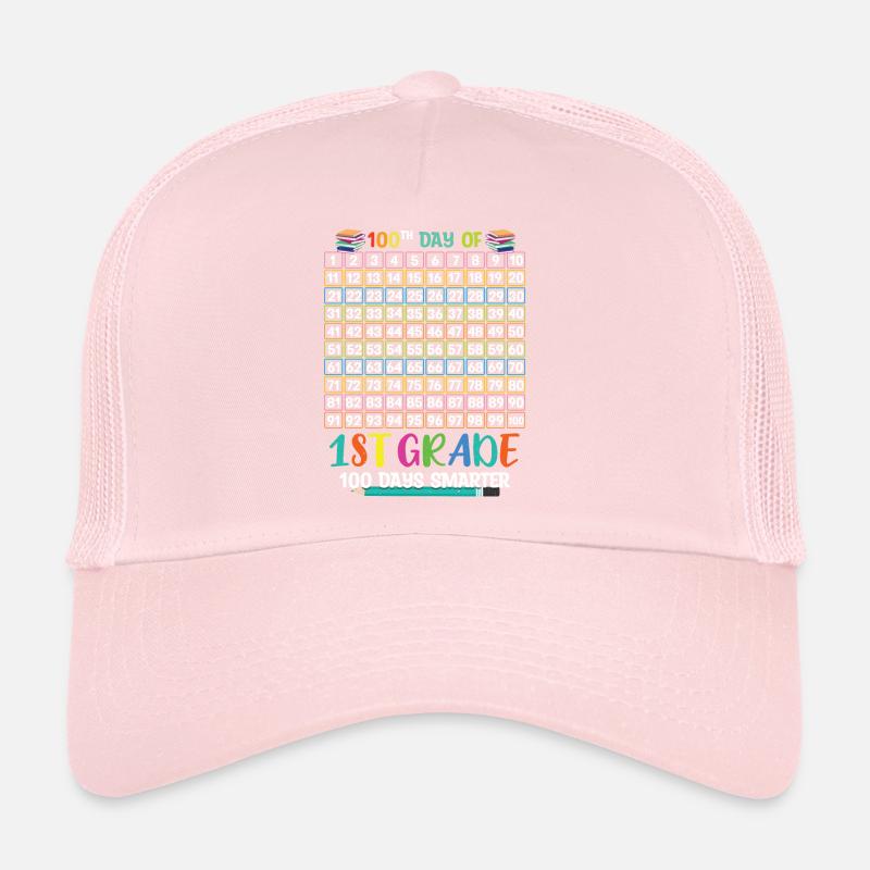 Smarter 100th Tage der 1. Klasse 100 Tag der Schule Trucker Cap