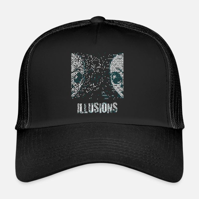 Illusion Alien Pixel History Illusions Casquette trucker 