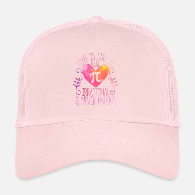 L’amour est comme le du professeur de mathématiques Pi Day Casquette trucker 