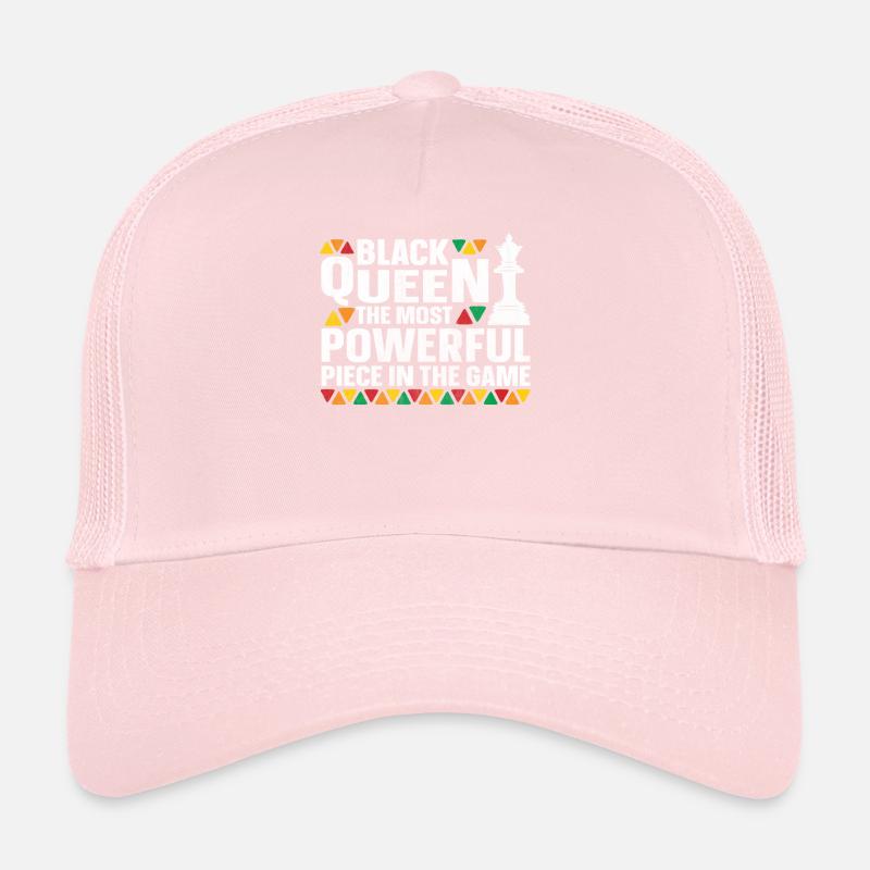 Histoire noire Black Queen Chess Afro-Américain Casquette trucker 