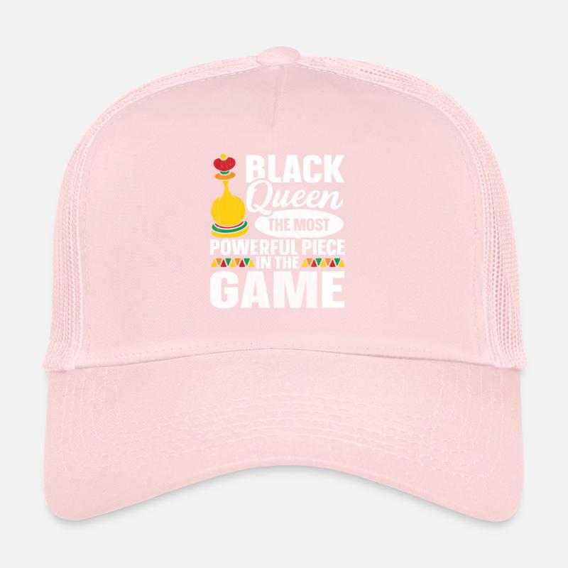 Histoire noire Black Queen Chess Afro-Américain Casquette trucker 