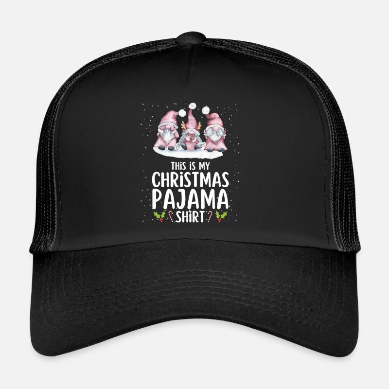 Pyjama de Noël Pyjama Chemise de nuit Casquette trucker 