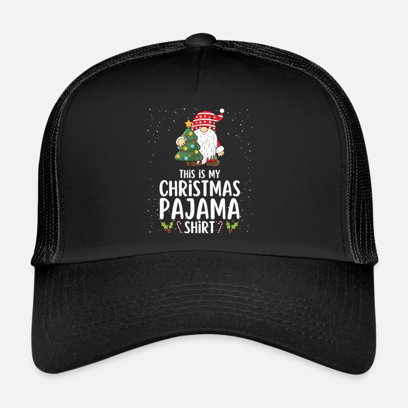 Pyjama de Noël Pyjama Chemise de nuit Casquette trucker 