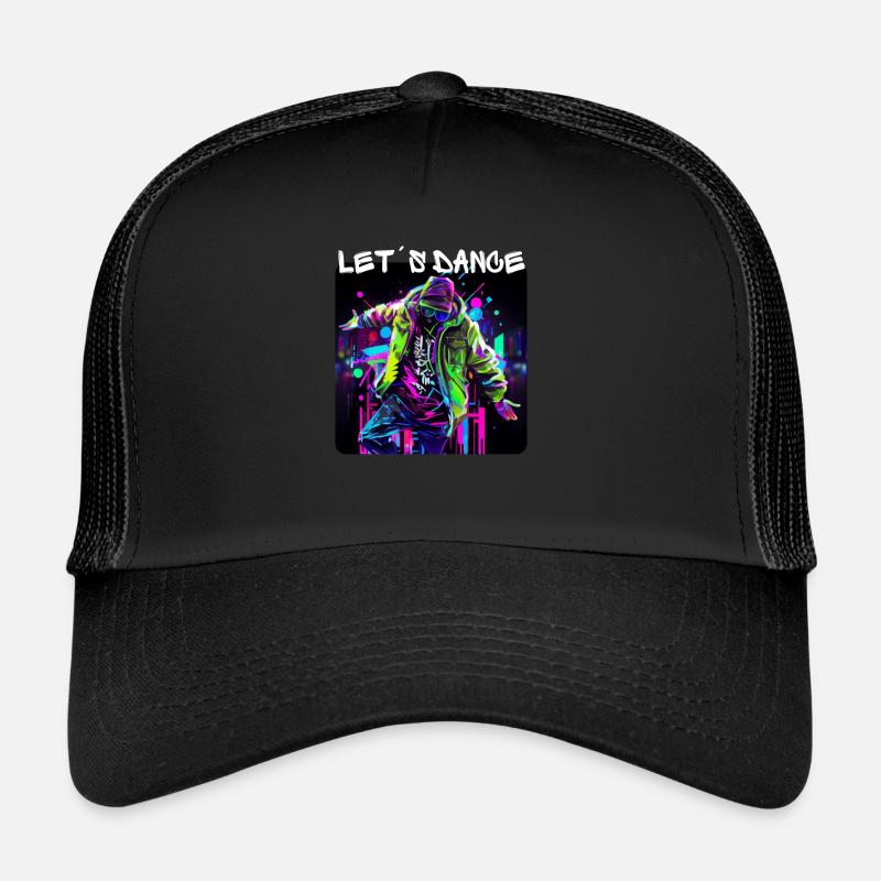 Un homme en graffiti danse dans Disco 1 Casquette trucker 
