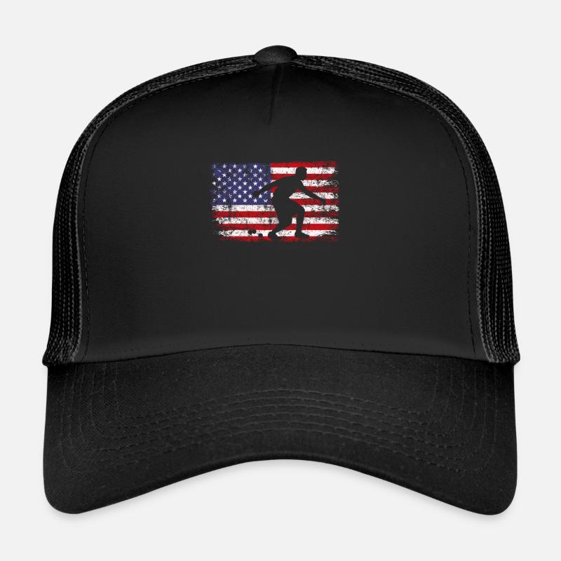 Bocce ball american flag, bocce ball Trucker Cap