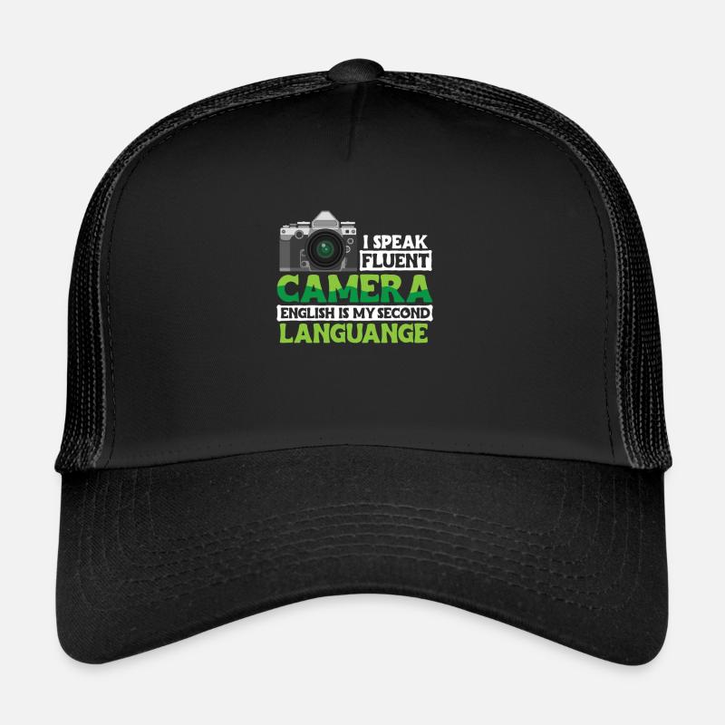 I Speake Fluent Camera Shirt Geschenk Trucker Cap