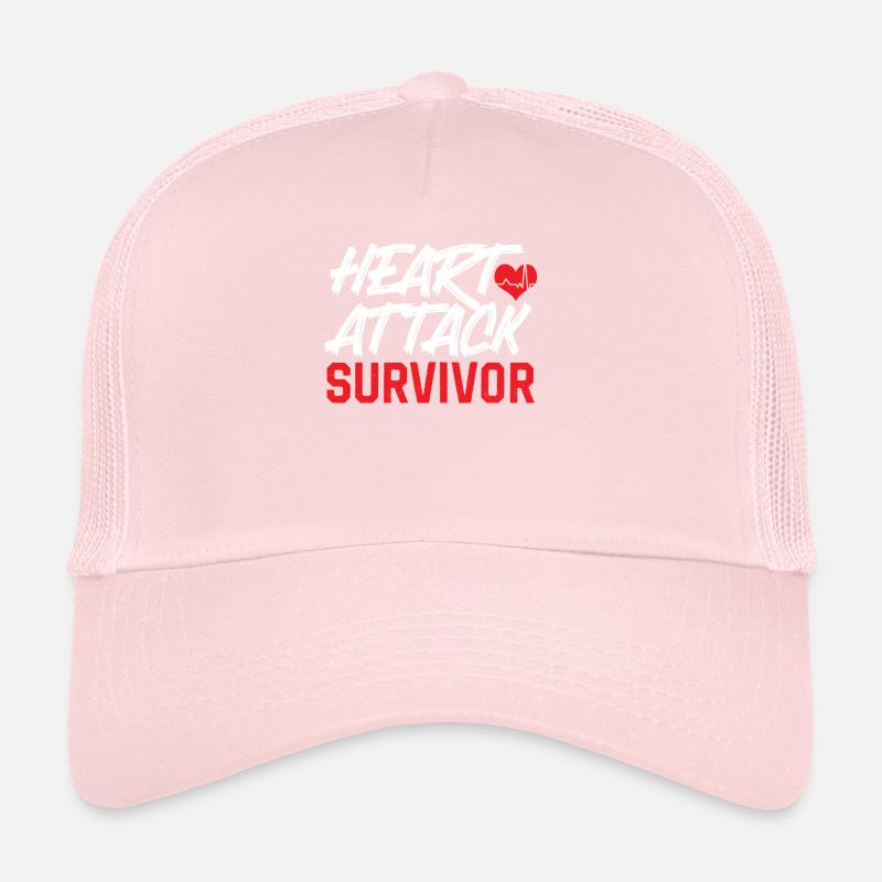 Überlebender Eines Herzinfarkts Herzinfarkt Trucker Cap