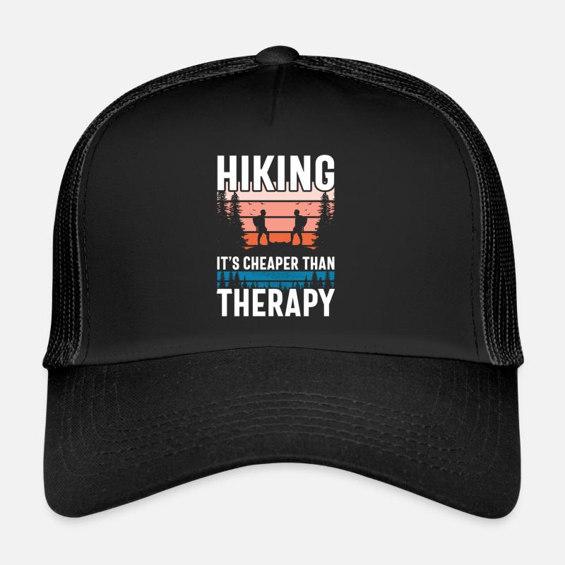 La randonnée est moins chère que la thérapie Casquette trucker 