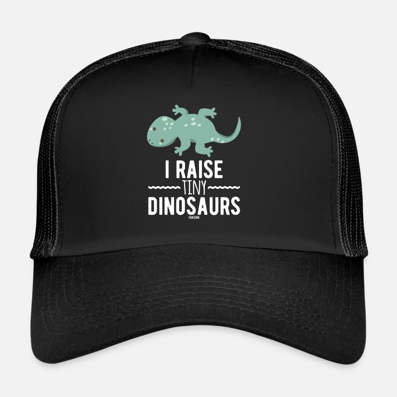 kleine Eidechse - Trucker Cap - Schwarz/Schwarz