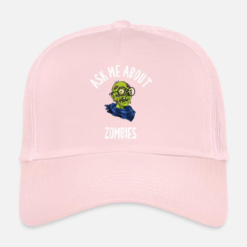 Posez-moi des questions sur les zombies Casquette trucker 