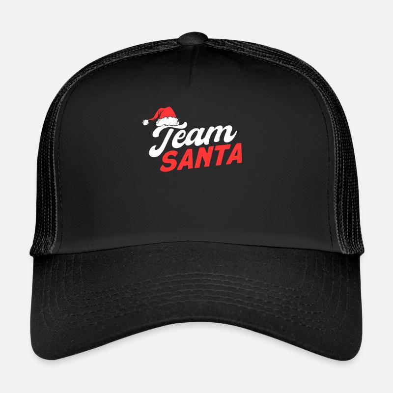 Team Santa - Trucker Cap - Schwarz/Schwarz