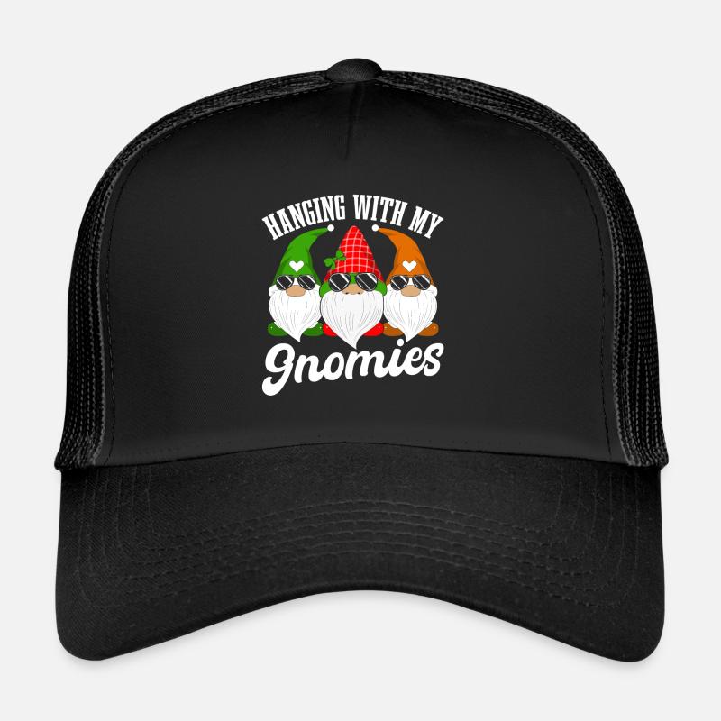Hanging With My Gnomies - Trucker Cap - black/black