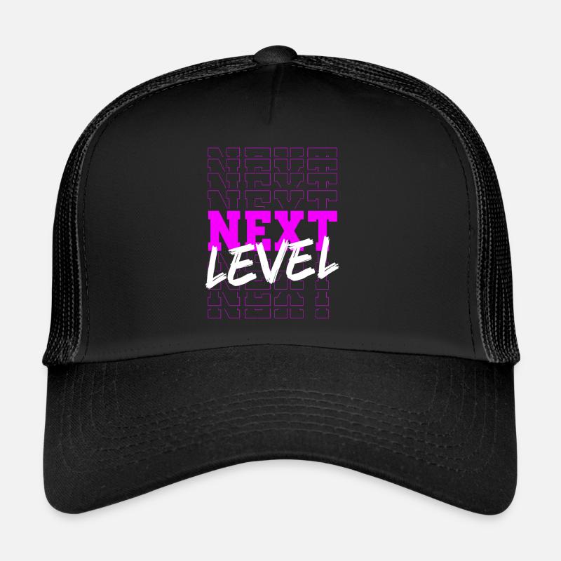 Magenta-Typografie-Design der nächsten Generation Trucker Cap