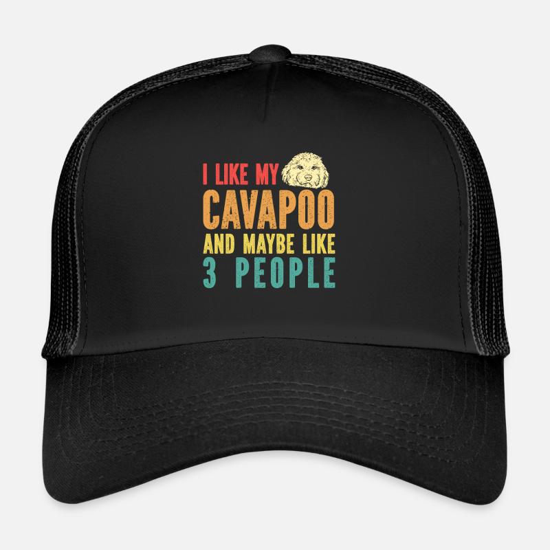 Cavapoo Cavoodle Capoodle Chien Casquette trucker 