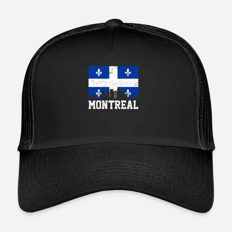 Montreal Quebec, Canada montreal - Trucker Cap - Schwarz/Schwarz