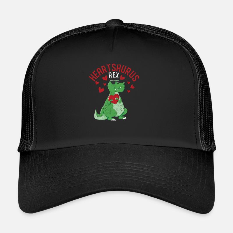 Heartsaurus Rex Dab Dance Herz Dino Valentinstag Trucker Cap