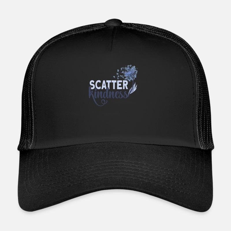 Scatter Kindness Retro Floral Graphic Trucker Cap