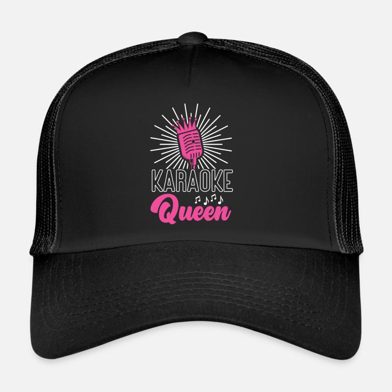 Karaoke Singer 80s Retro Karaoke Trucker Cap