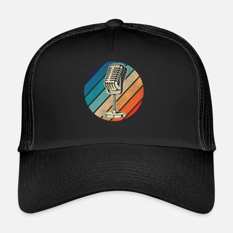 Karaoke Singer Microphone Vocalist Trucker Cap