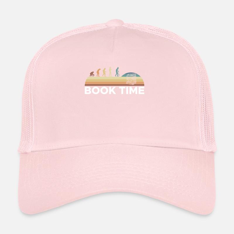 Vintage Retro Evolution Book Time Shirt Gift Trucker Cap