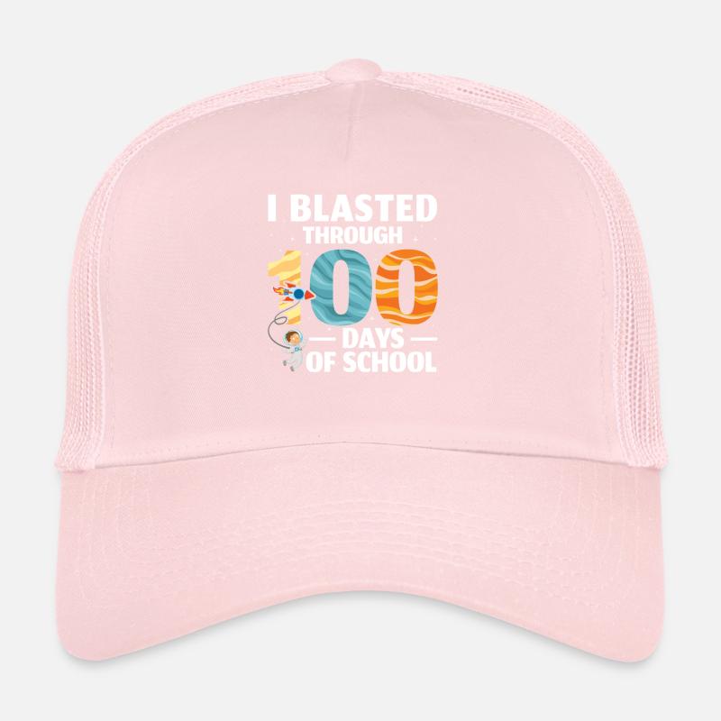 100 jours d’école Enseignant Élève astronaute Casquette trucker 