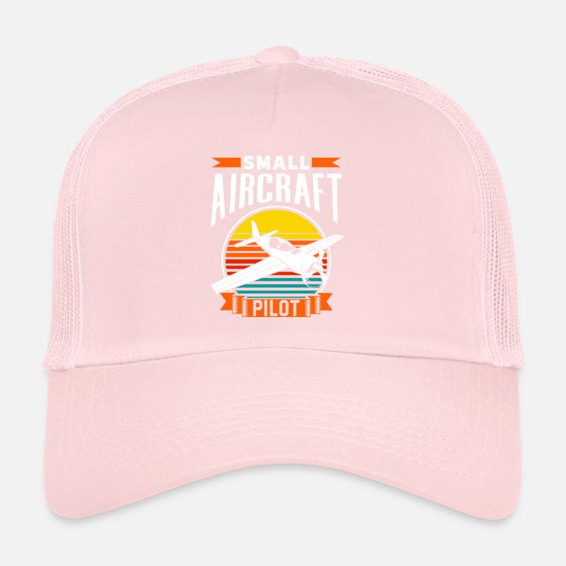 Pilot Eines Leichtflugzeugs Jet Kleinflugzeug Trucker Cap