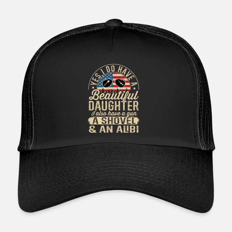 Vatertag Dad-a-base Lifestyles Dad Witze Daddy Trucker Cap