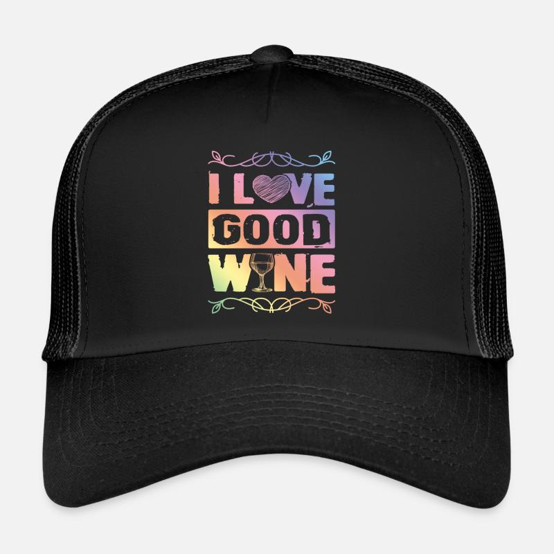 J’aime le vin Casquette trucker 
