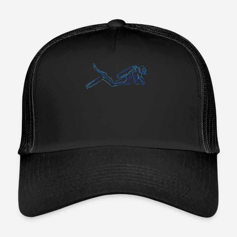 Diver Diving Scuba Diving Trucker Cap