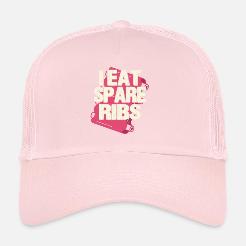 Je mange des côtes levées Casquette trucker 