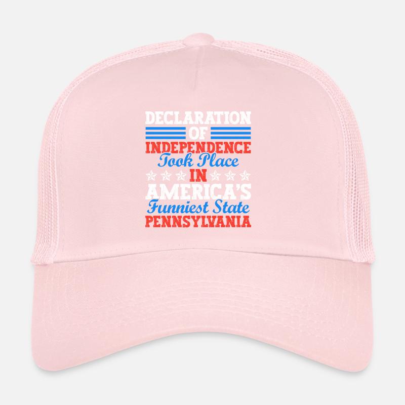 Déclaration d’indépendance en Pennsylvanie 4 juillet Casquette trucker 