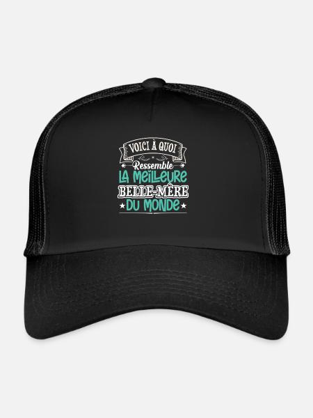 La Meilleure Belle Mère Du Monde | Belle Maman - Casquette trucker  - noir/noir - Devant