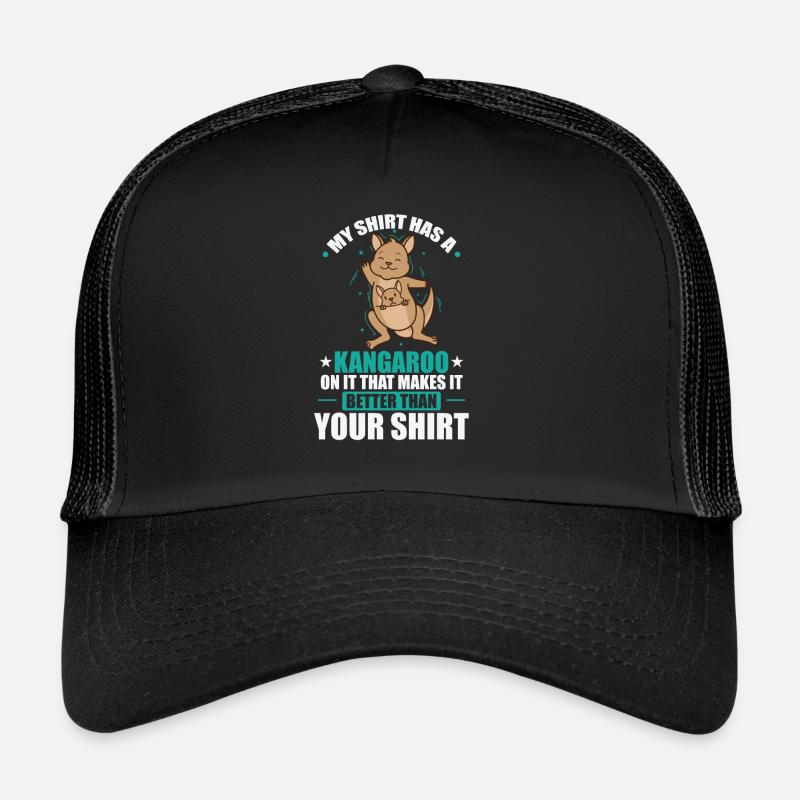 My Tee has a Kangaroo on it Australia Trucker Cap