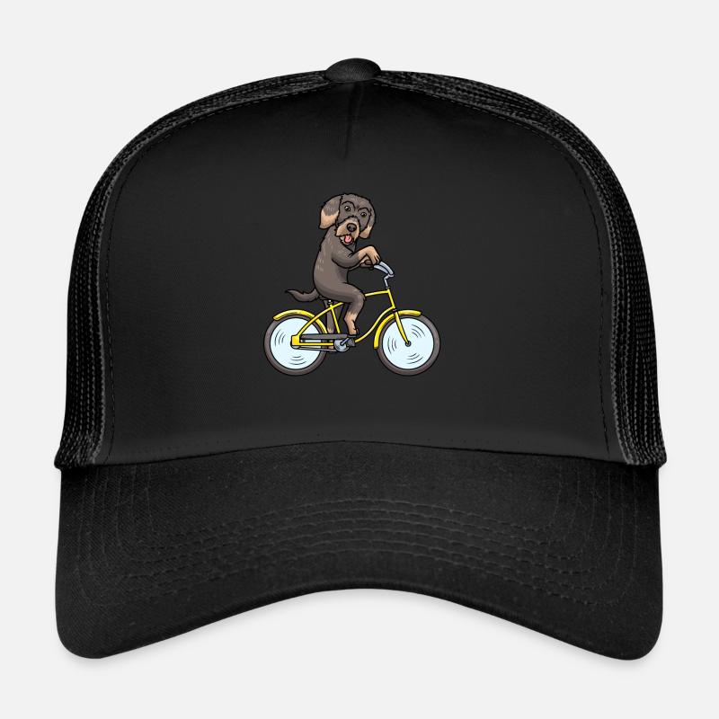Wire-haired Dachshund Dog Bicycle Cycling Cyclist Trucker Cap