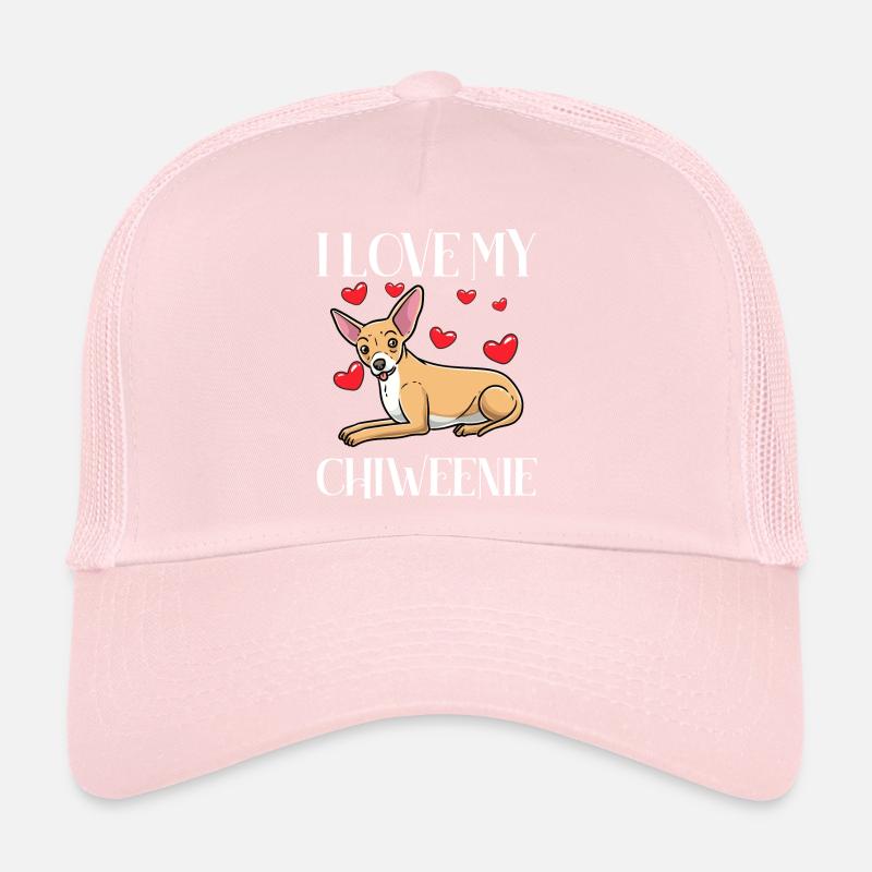 Chiweenie Chien Casquette trucker 