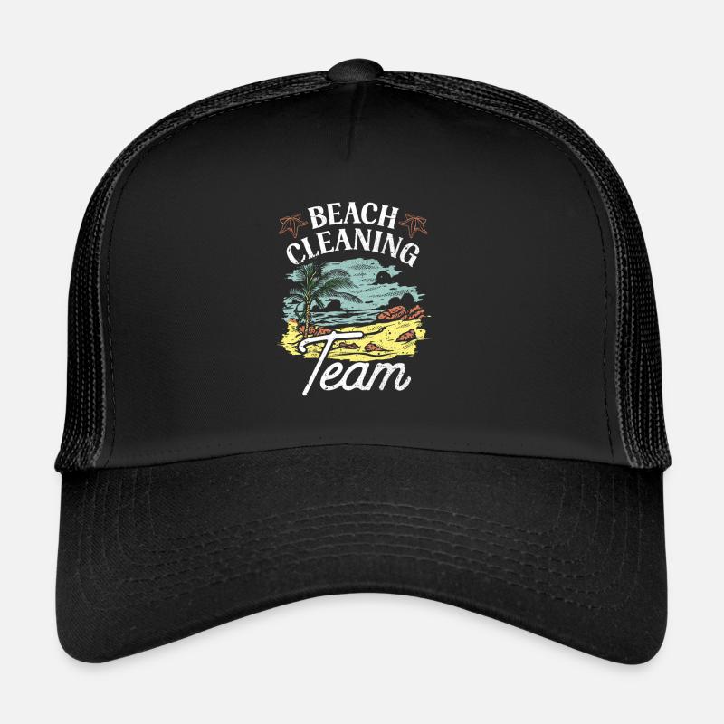Équipe de nettoyage de plage Nettoyage de plage Plage Casquette trucker 